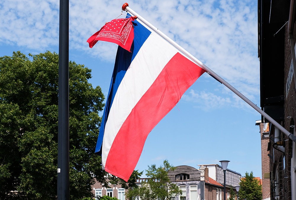 Schagen ligt in landbouwgebied, in 2023 wapperde ook hier een omgekeerde vlag